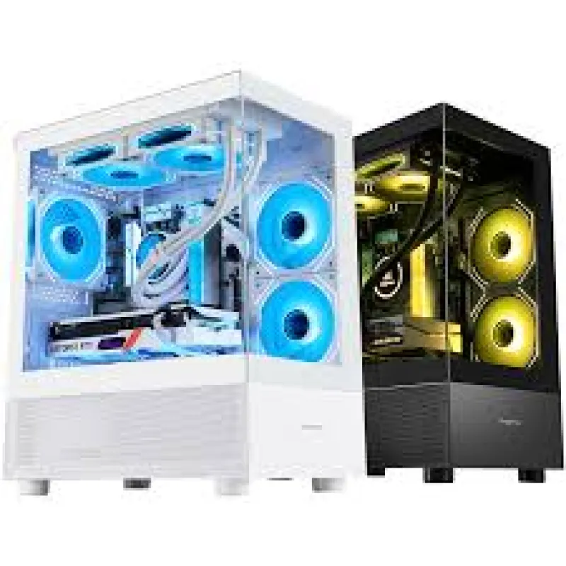 Segotep Endura 240S MATX CASE 全海景 黑/白 (Black/White) - 白色 / 不含風扇