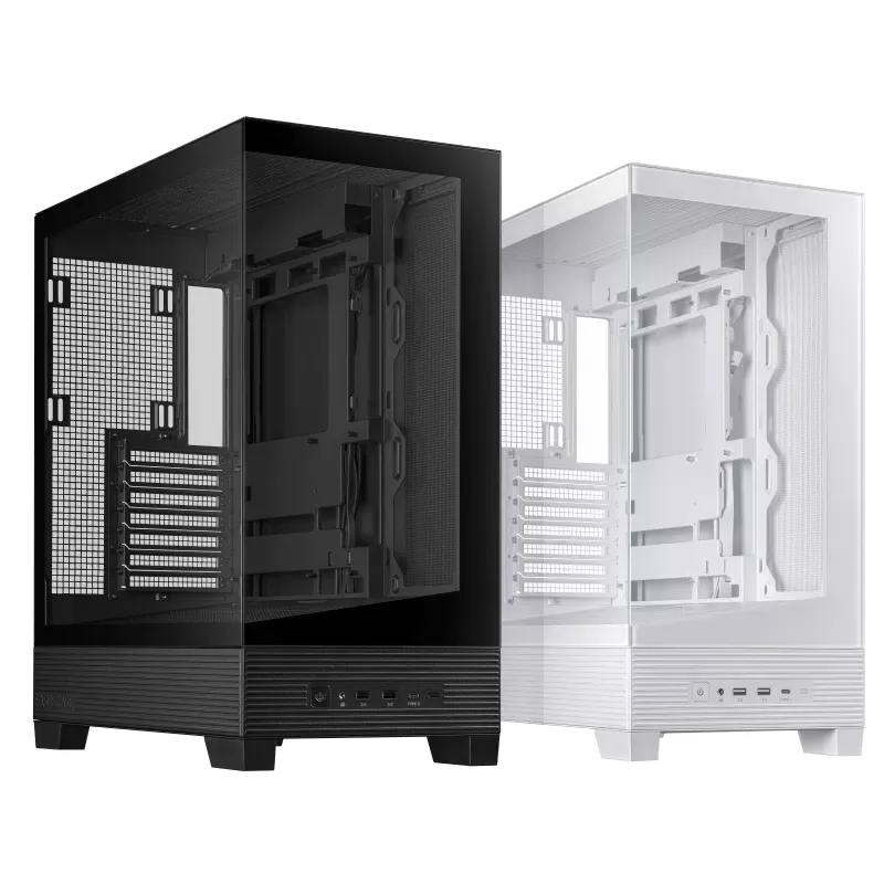 【支援背插底板】ASUS 華碩 A31 ATX 機箱 - Black/White 黑 / 白色 - 黑色