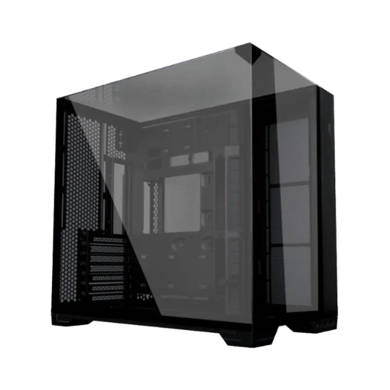 Lian Li 聯力 O11 VISION COMPACT GLASS OR MESH E-ATX Mid Tower 機箱 (黑/白) - 黑色