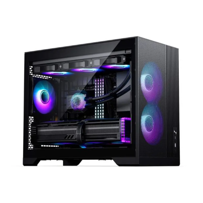 Phanteks XT M3 TEMPERED GLASS MATX CASE 機箱 (黑/白) - 黑色