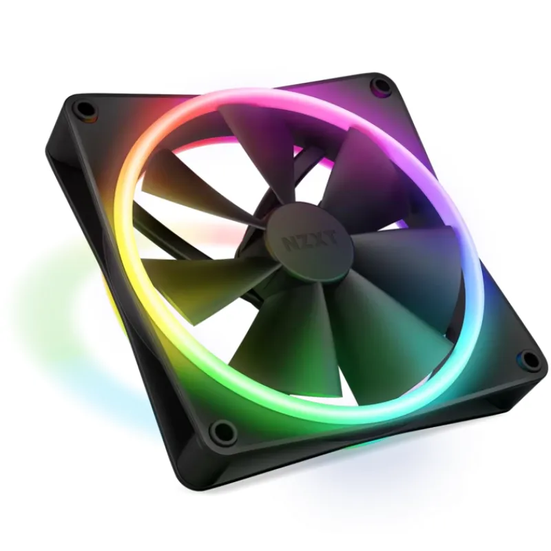 NZXT F140 RGB DUO 140mm 機箱風扇 - 黑色