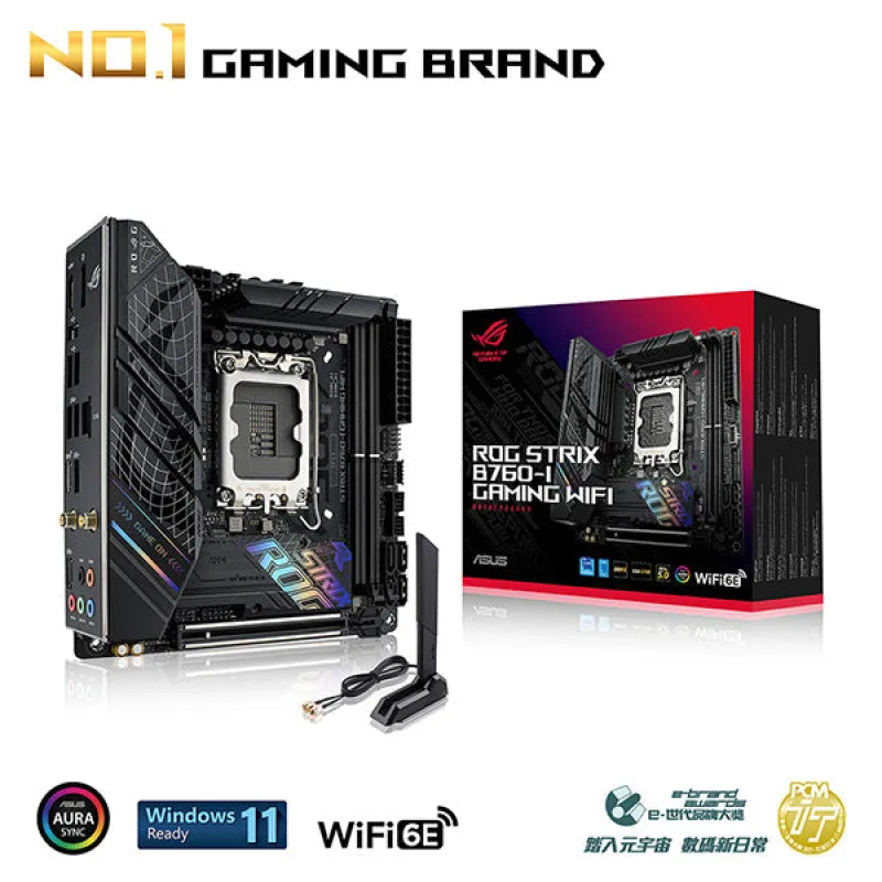 ASUS 華碩 ROG STRIX B760-I GAMING WIFI ITX 主機板 DDR5
