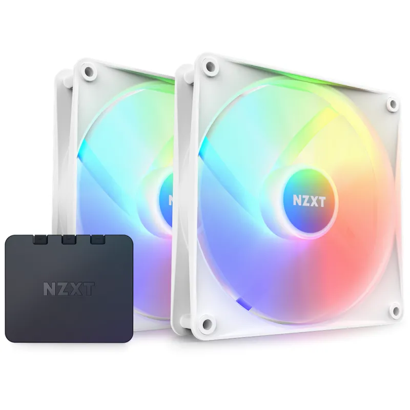 NZXT F140 RGB Core Twin Pack with Controller - 黑色