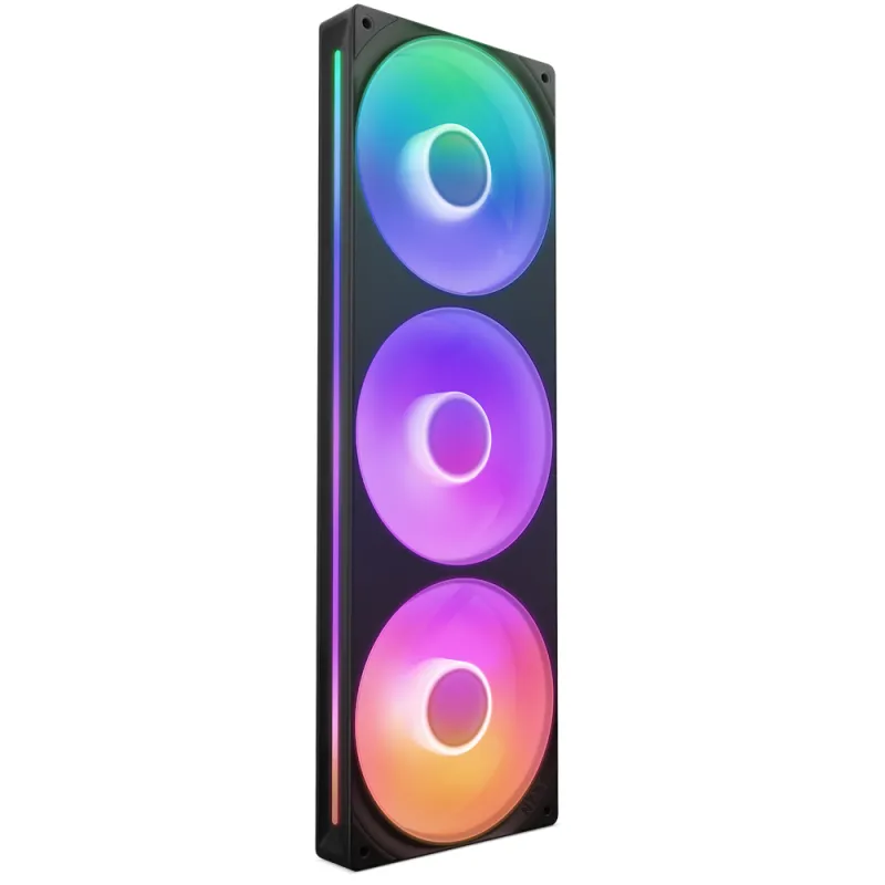 NZXT F360 RGB CORE 120mm 風扇 - 黑色 Black / 白色 White - 白色