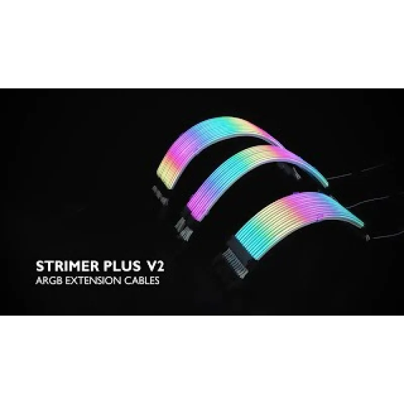 Lian Li STRIMER PLUS V2 ARGB 電纜線 (24PIN/8PIN/16PIN) - 8 針顯示卡線
