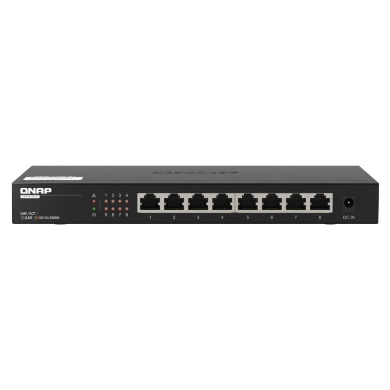QNAP QSW-1108-8T 無網管型交換器 8埠 8Ports 2.5GbE 25Gbps