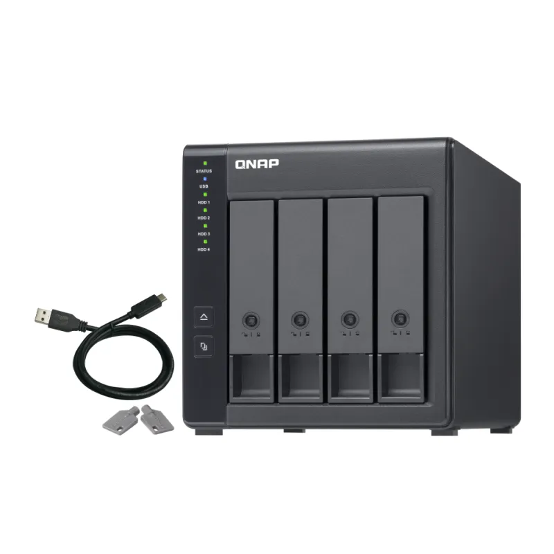 QNAP TR-004 4-bay USB 3.2 Gen 1 RAID 磁碟陣列外接盒 儲存外接盒 DAS