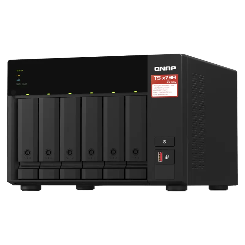 QNAP TS-673A 6-Bay 中小企NAS 可存儲M.2 2280 SSD