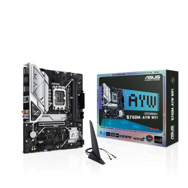 ASUS 華碩 B760M-AYW WIFI MATX 主機板 DDR5