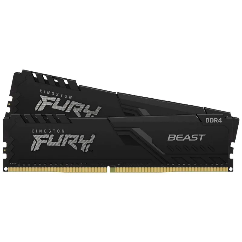 Kingston Fury Beast DDR4 3200MHz CL16 KIT RAM 記憶體 - 16GB (8GB x2)