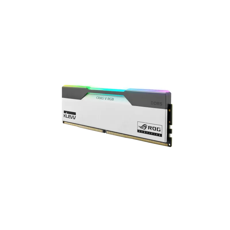 KLEVV CRAS V RGB ROG Certified DDR5 32 / 48 GB 7200 Mhz CL34 白 - 32 GB (16 GB x2) / 白色 / 7200 Mhz