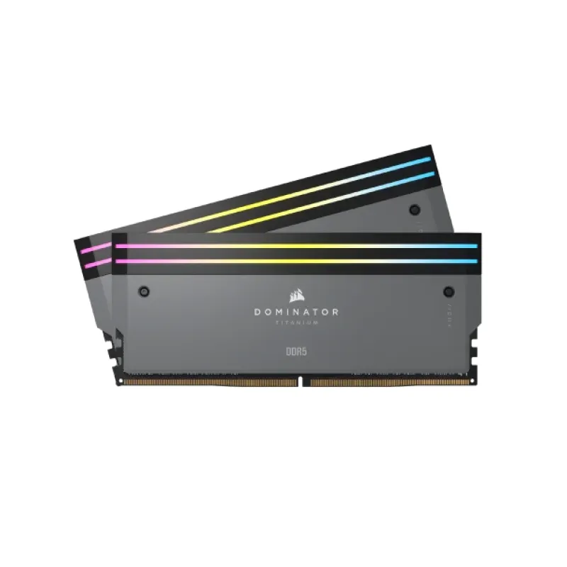 Corsair DOMINATOR TITANIUM RGB  DDR5 記憶體 6000MT/s 32 / 64GB Intel XMP /  AMD Expo - 32GB (16GB x2) / 銀色
