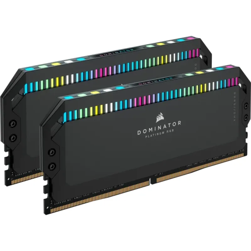 Corsair DOMINATOR PLATINUM RGB DDR5 記憶體 6000MT/s 32 / 64GB Intel XMP &  AMD Expo - 32GB (16GB x2) / 黑色