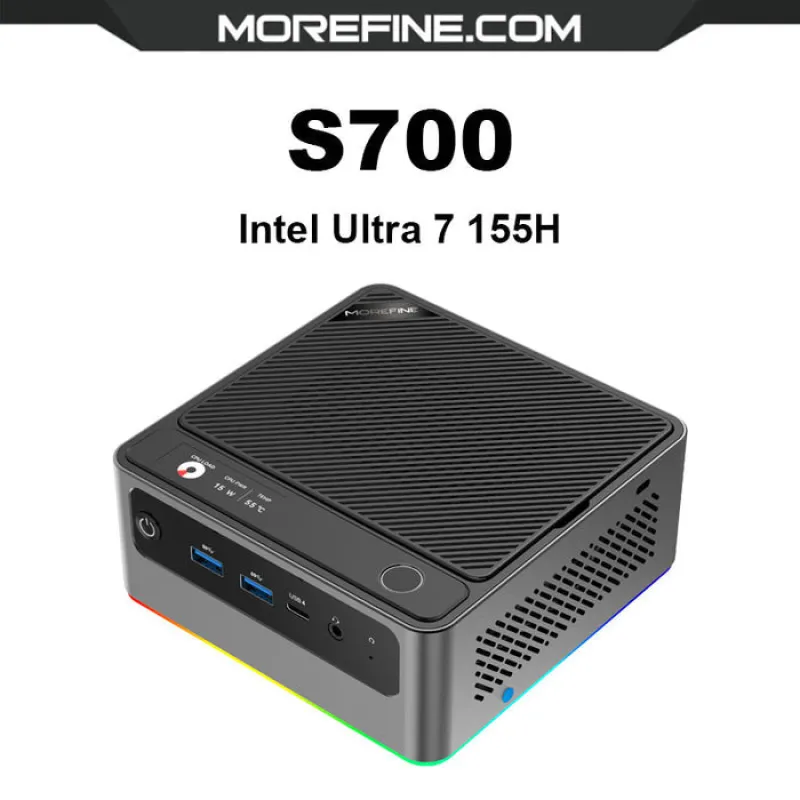 MOREFINE S700 迷你電腦 32GB RAM 5600Hz+1TB SSD WIN11 PRO (INTEL ULTRA 7 155H) - INTEL ULTRA 7 155H-32GB RAM+5600Hz+1TB  SSD