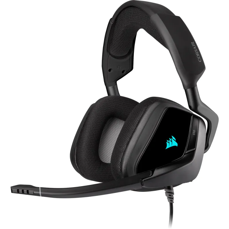 Corsair VOID RGB ELITE USB Premium Gaming Headset with 7.1 Surround Sound — Carbon - 白色
