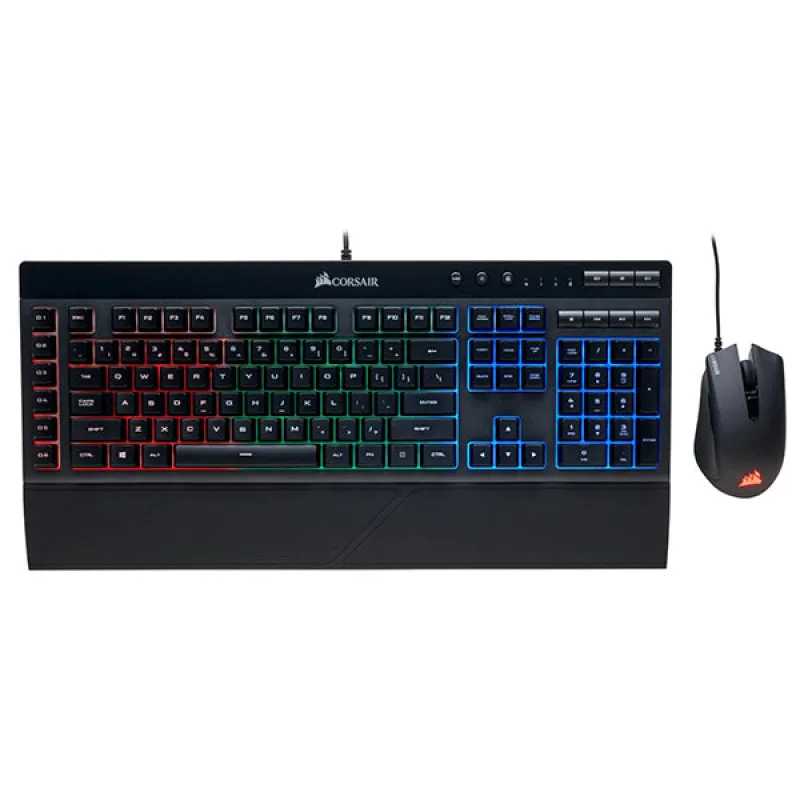 Corsair K55 RGB PRO + MM100 + HARPOON RGB PRO 電競套裝