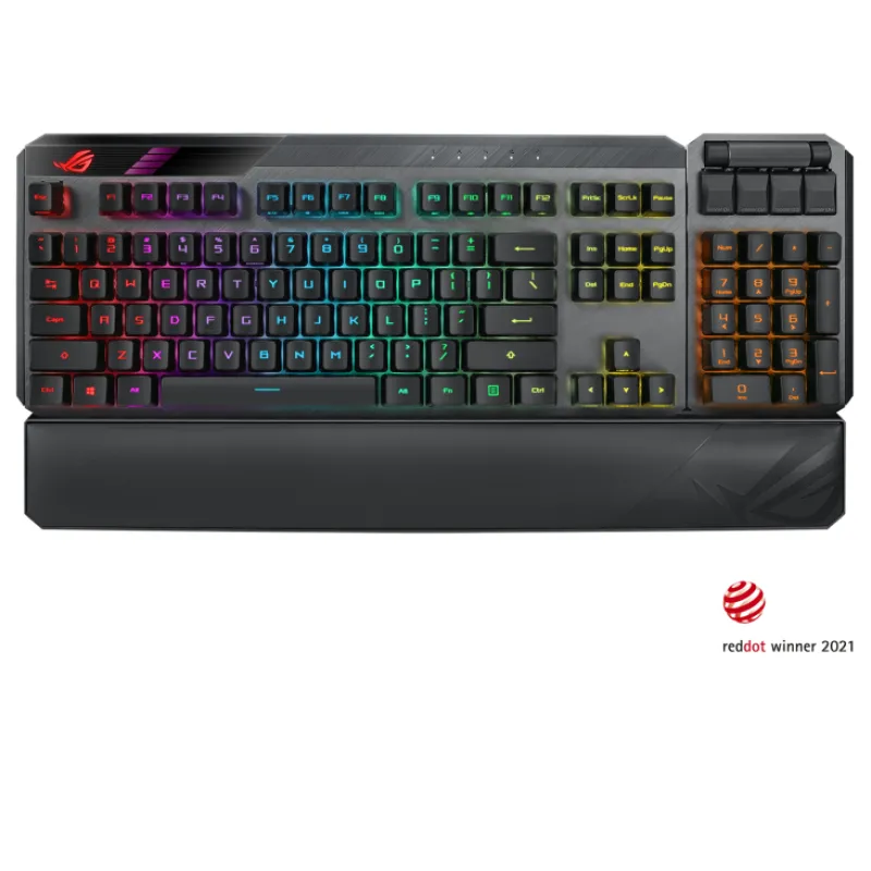 ASUS ROG Claymore II RX RGB 無線機械式鍵盤 (RX青/RX紅軸) 英文 - 青軸