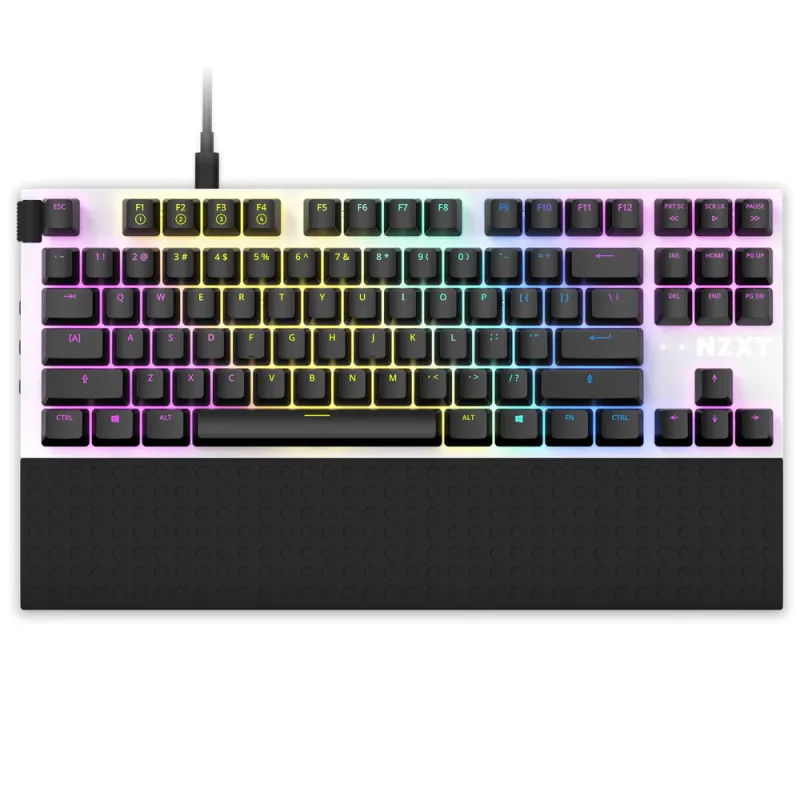 NZXT Function Tenkeyless Mechanical Keyboard (紅軸) - 黑色