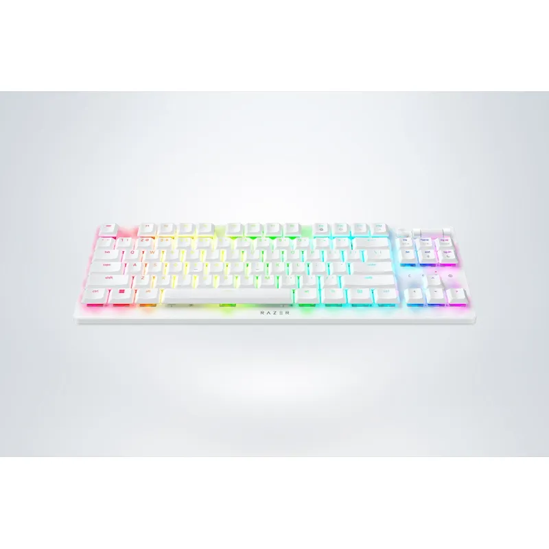 Razer DeathStalker V2 Pro Tenkeyless Wireless Low Profile Optical Gaming Keyboard White 無線光學機械鍵盤 - 紅軸