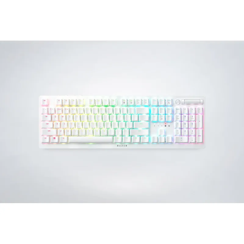 Razer DeathStalker V2 Pro - 無線矮軸光學鍵盤 (Clicky 紫軸) -白色
