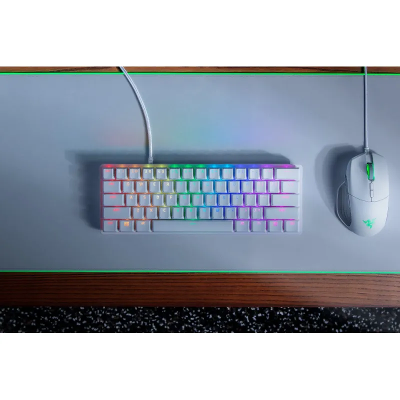 Razer Huntsman Mini - Clicky Optical Switch - US - Mercury 電競遊戲鍵盤