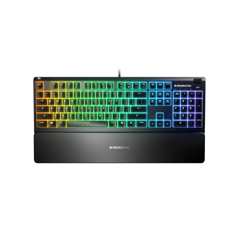 SteelSeries Apex 3 US 遊戲鍵盤 - 白色 / Tenkeyless (TKL)