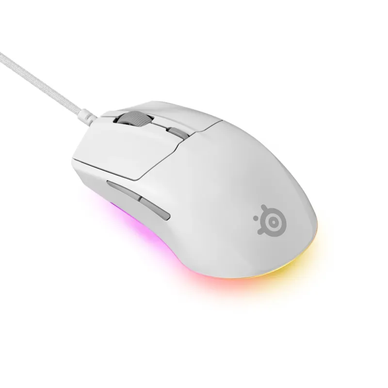 SteelSeries Rival 3 Gen2 RGB 遊戲滑鼠 - 白色