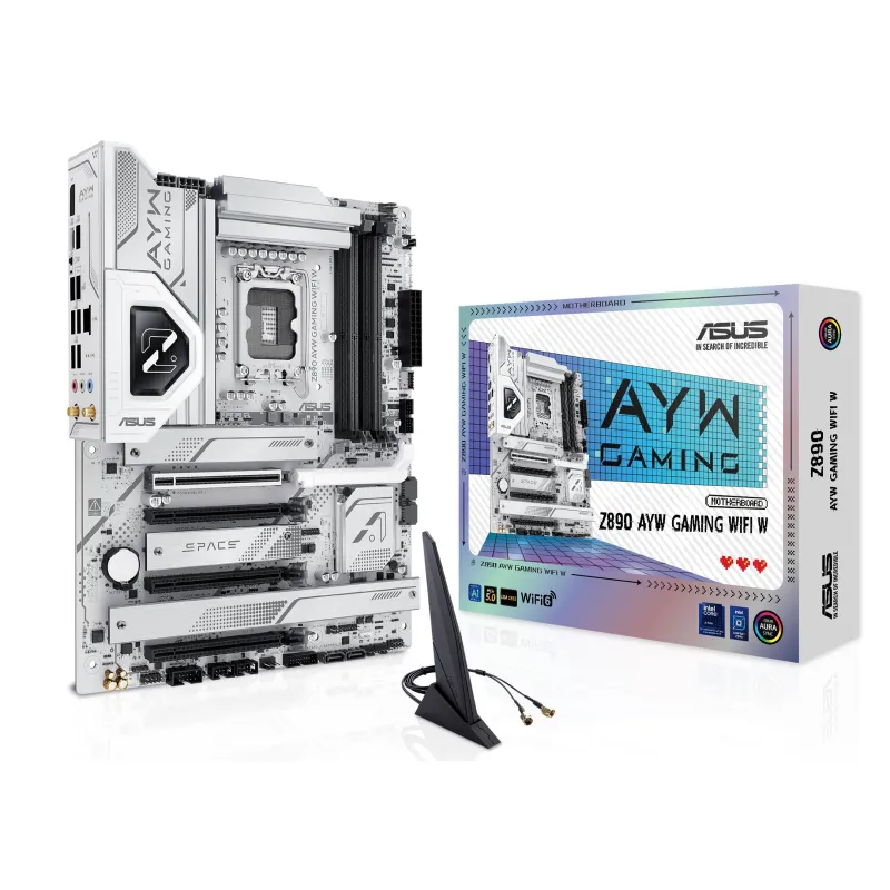ASUS 華碩 Z890 AYW GAMING WIFI W ATX 白色主機板 DDR5
