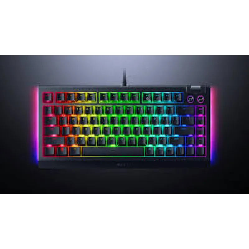 Razer BlackWidow V4 75% 電競遊戲鍵盤 (橘軸) - 白色 / 美式 US