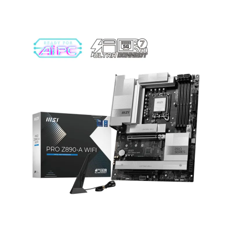MSI 微星 PRO Z890-A WIFI ATX 白色主機板 (DDR5)