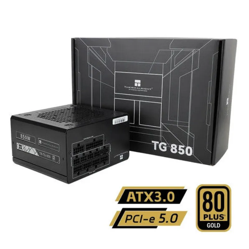 Thermalright TG850 850W 80Plus Gold 金牌 全模組 主機電源 (五年保用) - 黑色