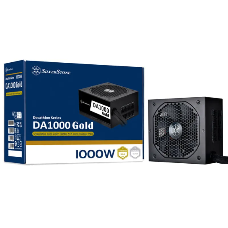 (倒數優惠)Silverstone DA1000 1000W 80Plus Gold 金牌 半模組 主機電源