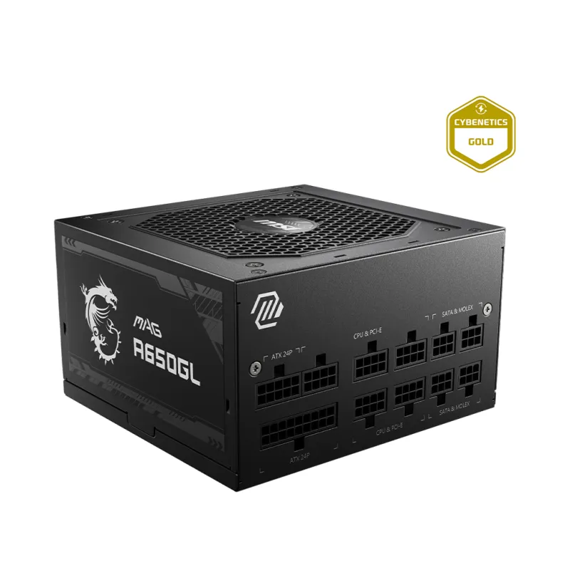 MSI MAG A650GL 650W 80Plus Gold 金牌 全模組 主機電源