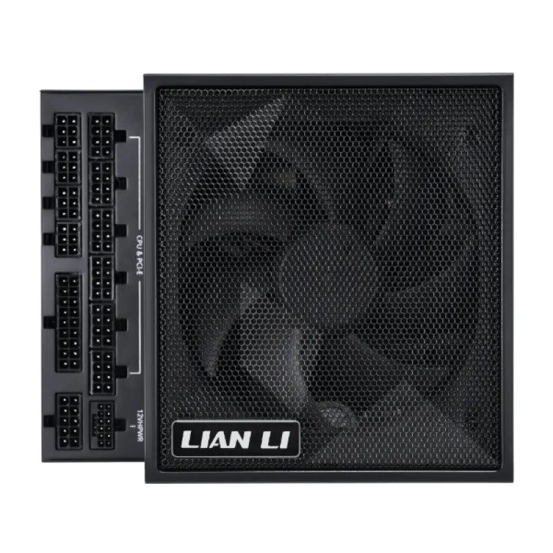 LIAN LI 聯力 EDGE 1000W 80Plus Platinum Fully Modular 鉑金牌 全模組 主機電源 黑/白 - 黑色