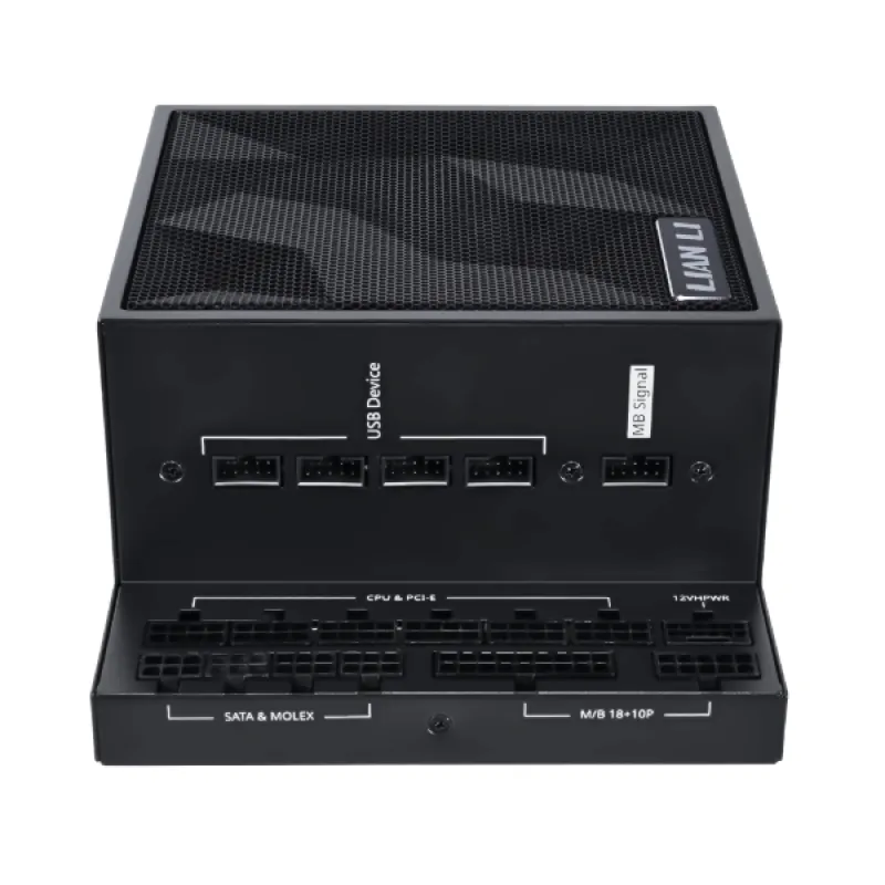LIAN LI 聯力 EDGE 850W 80Plus Platinum Fully Modular 鉑金牌 全模組 主機電源 黑/白 ATX3.1 - 黑色