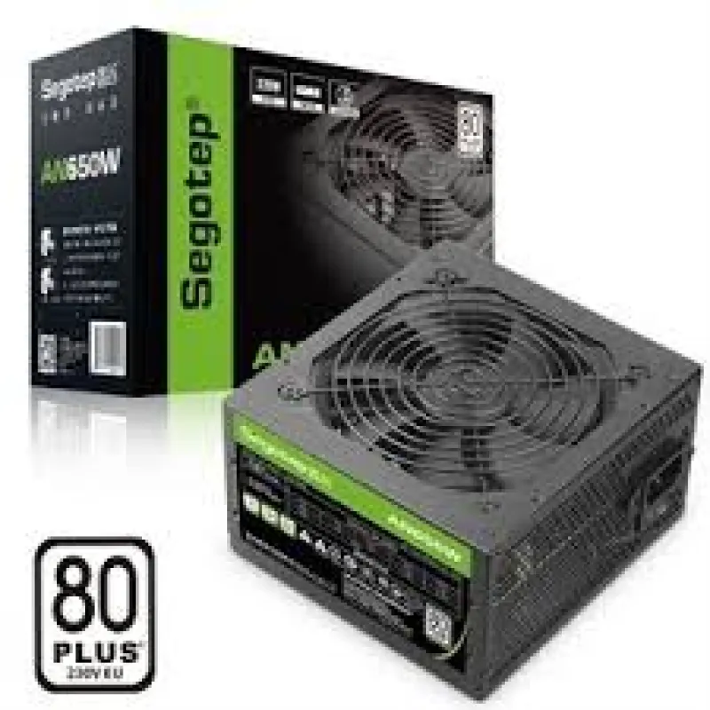 Segotep AN650W 650W 80Plus White 白牌 主機電源 黑/白 - 黑色
