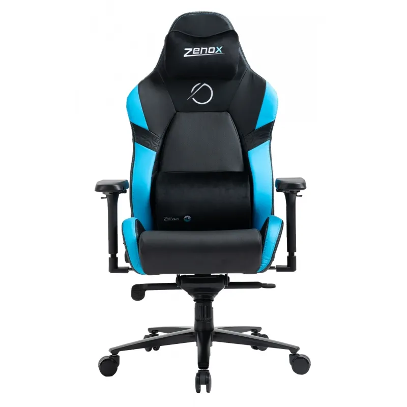 Zenox Jupiter-MK2 Gaming Chair (Leather/Sky Blue)