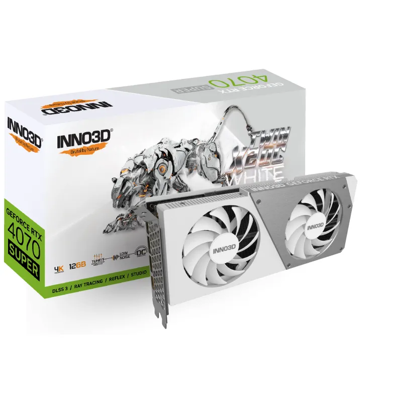 INNO3D GeForce RTX 4070 SUPER TWIN X2 OC 顯示卡 12GB GDDR6X White