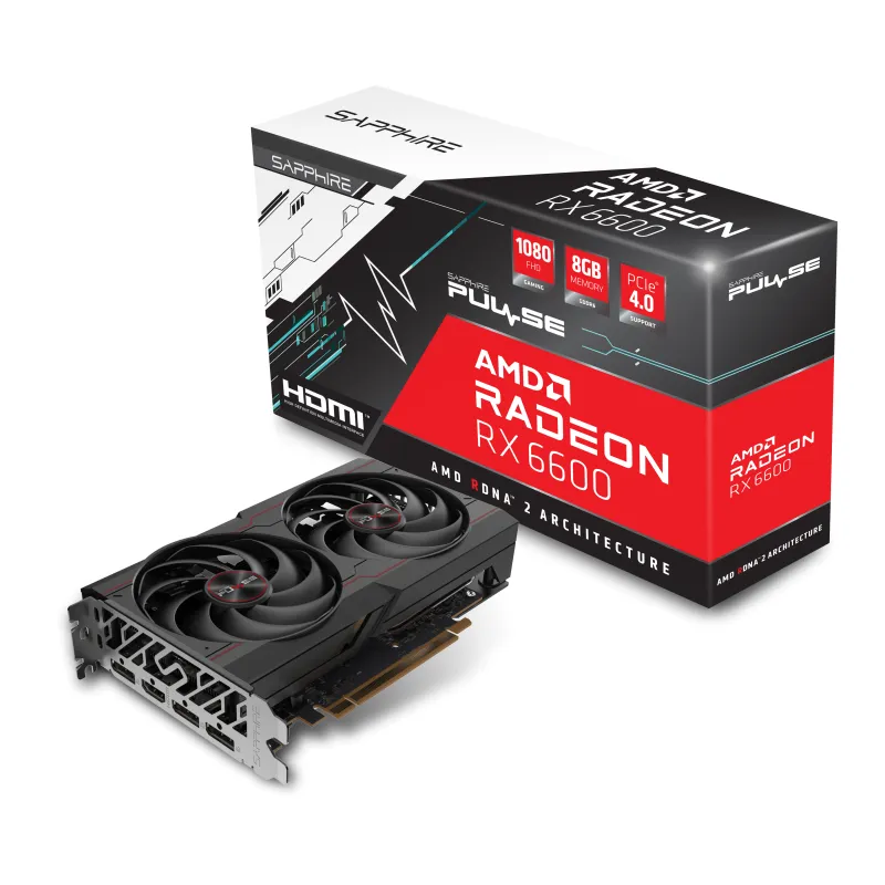 SAPPHIRE PULSE Radeon RX 6600 顯示卡 8GB GDDR6