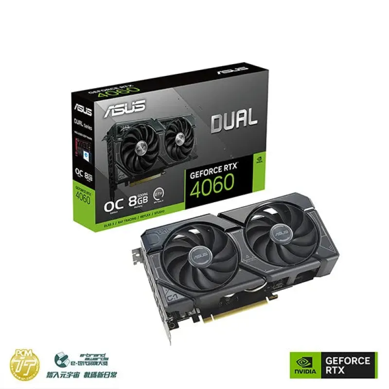 ASUS 華碩 Dual GeForce RTX 4060 V2 OC 顯示卡 8G