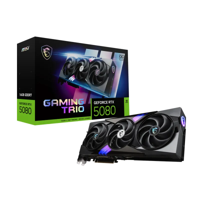 【八週年大激減】MSI 微星 GeForce RTX 5080 16GB GAMING TRIO OC 顯示卡