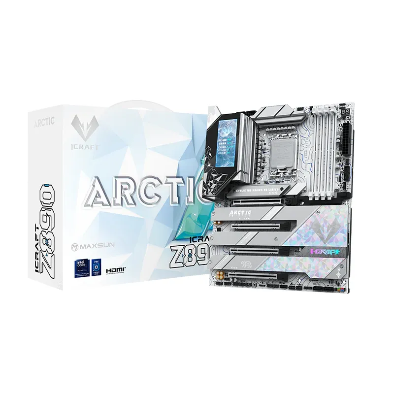 MAXSUN 銘瑄 iCraft Z890 Arctic 白色 ATX 底板