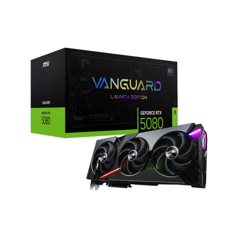 MSI 微星 GeForce RTX 5080 16GB VANGUARD SOC 顯示卡 LAUNCH EDITION