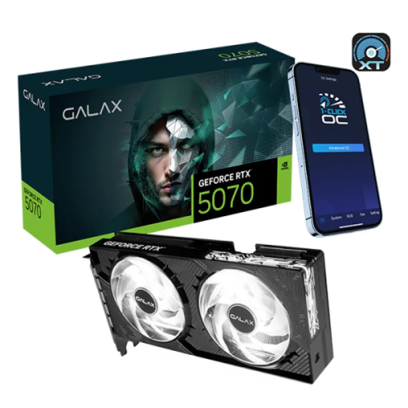 【夏日優惠】GALAX GeForce RTX 5070 1-Click OC 顯示卡 GDDR7