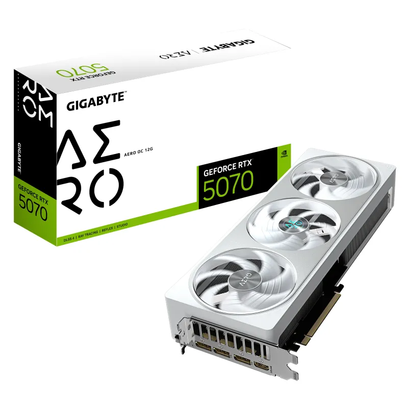 Gigabyte 技嘉 GeForce RTX 5070 Aero OC  白色顯示卡 12GB GDDR7