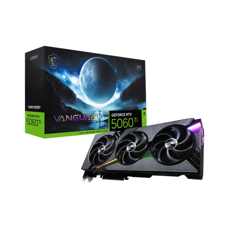 MSI 微星 VANGUARD GeForce RTX 5060 Ti 顯示卡 16G GDDR7 SOC