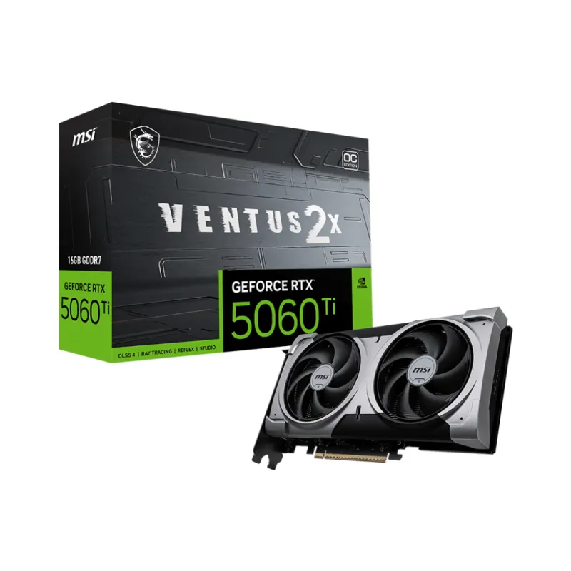 MSI 微星 VENTUS 2X OC PLUS GeForce RTX 5060 Ti 顯示卡 16G GDDR7 OC