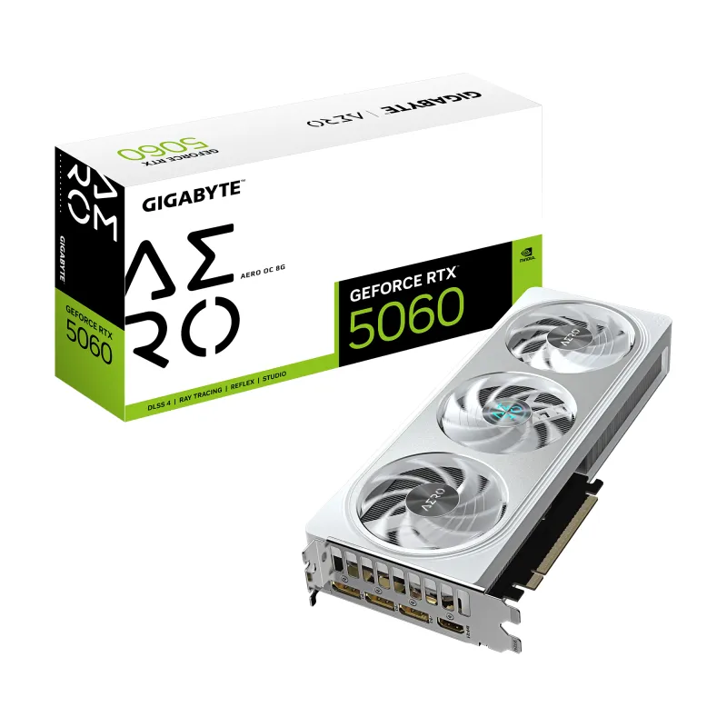 GIGABYTE 技嘉 AERO GeForce RTX 5060 OC 白色顯示卡 8G