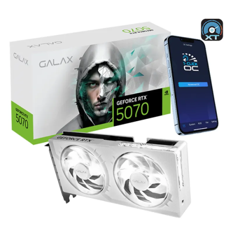【夏日優惠】GALAX GeForce RTX 5070 1-Click OC White 12G 顯示卡