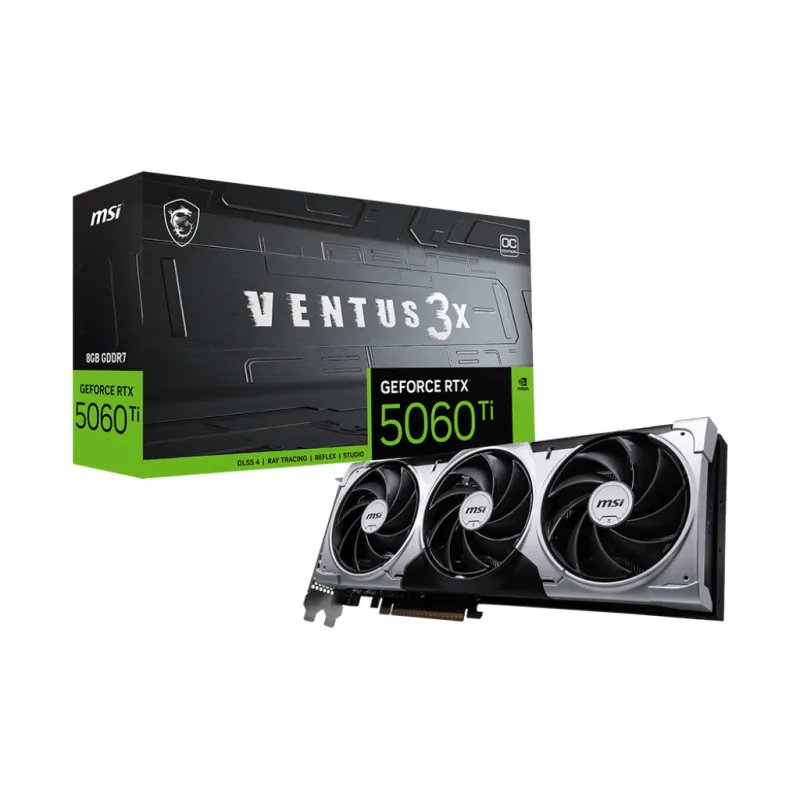 MSI 微星 GeForce RTX 5060 Ti 8G VENTUS 3X OC 顯示卡